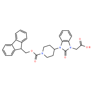 Fmoc-4-(3-carboxymethyl-2-keto-1-benzimidazolyl)-piperidine