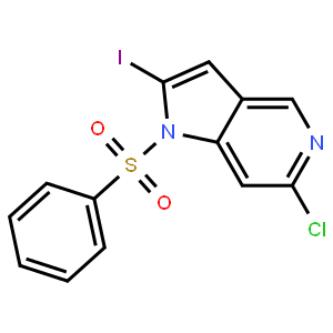 1-(Phenylsulfonyl)-6-chloro-2-iodo-5-azaindole