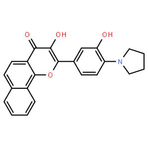 3-Hydroxy-2-[3-hydroxy-4-(pyrrolidin-1-yl)phenyl]benzo[h]chromen-4-one