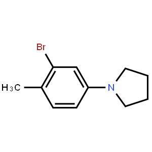 3-Bromo-4-methyl-1-pyrrolidinobenzene