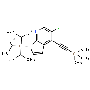 5-Chloro-1-(triisopropylsilyl)-4-((trimethylsilyl)-ethynyl)-1h-pyrrolo[2,3-b]pyridine