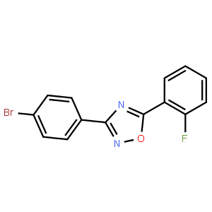 3-(4-Bromophenyl)-5-(2-fluorophenyl)-1,2,4-oxadiazole