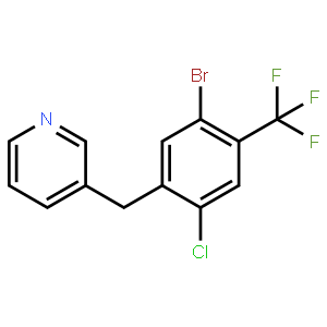2-Bromo-5-chloro-4-(pyridin-3-ylmethyl)benzotrifluoride