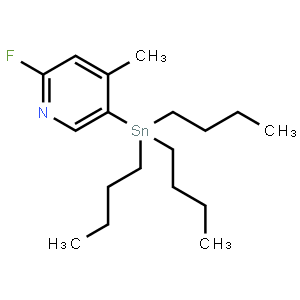 2-Fluoro-4-methyl-5-(tributylstannyl)pyridine
