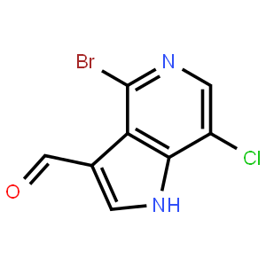 4-Bromo-7-chloro-1H-pyrrolo[3,2-c]pyridine-3-carbaldehyde