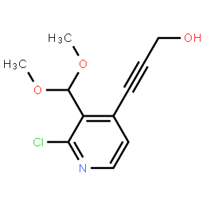 3-(2-Chloro-3-(dimethoxymethyl)pyridin-4-yl)prop-2-yn-1-ol