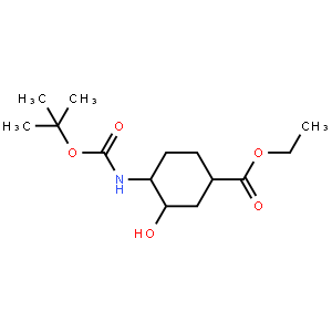 (1S,3S,4S)-Ethyl 4-((tert-butoxycarbonyl)amino)-3-hydroxycyclohexanecarboxylate