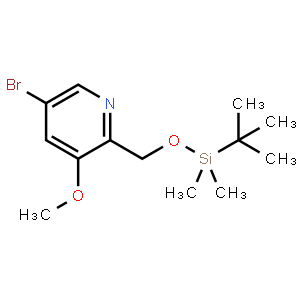 5-Bromo-2-((tert-butyldimethylsilyloxy)methyl)-3-methoxypyridine