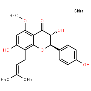 (2R,3R)-3,7,4'-三羟基-5-甲氧基-8-异戊烯基二氢黄酮