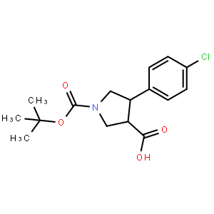 (±)-trans-N-Boc-4-(4-chlorophenyl)pyrrolidine-3-carboxylic acid
