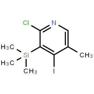 2-Chloro-4-iodo-5-methyl-3-(trimethylsilyl)-pyridine