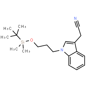 2-{1-[3-(t-butyldimethylsilyloxy)propyl]indole-3-yl}acetonitrile