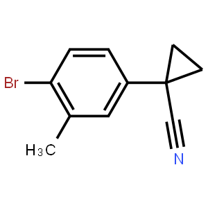 1-(4-Bromo-3-methylphenyl)cyclopropane-1-carbonitrile