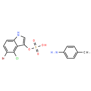 p-Toluidine 5-bromo-4-chloro-1H-indol-3-yl sulfate