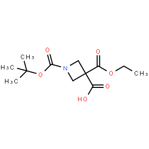 1-(tert-Butoxycarbonyl)-3-(ethoxycarbonyl)azetidine-3-carboxylic acid