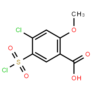 4-Chloro-5-(chlorosulfonyl)-2-methoxybenzoic acid