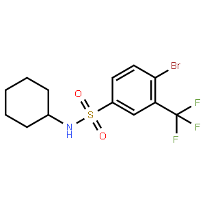 4-Bromo-N-cyclohexyl-3-(trifluoromethyl)benzenesulfonamide
