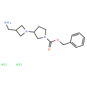 Benzyl 3-(3-(aminomethyl)azetidin-1-yl)pyrrolidine-1-carboxylate dihydrochloride