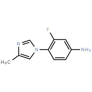 3-Fluoro-4-(4-methyl-1H-imidazol-1-yl)benzenamine