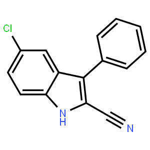5-Chloro-3-phenyl-1H-indole-2-carbonitrile