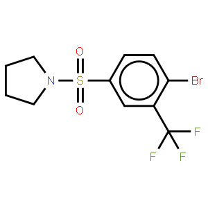 1-{[4-bromo-3-(trifluoromethyl)benzene]sulfonyl}pyrrolidine