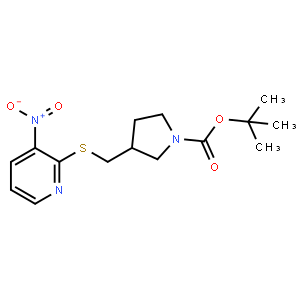 tert-Butyl 3-(((3-nitropyridin-2-yl)thio)methyl)pyrrolidine-1-carboxylate