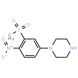 N-(3-Methylsulphonyl-4-nitrophenyl)piperazine
