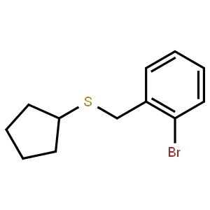2-(S-Cyclopentylthiomethyl)-1-bromobenzene