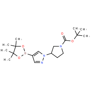 (R)-tert-Butyl 3-(4-(4,4,5,5-tetramethyl-1,3,2-dioxaborolan-2-yl)-1H-pyrazol-1-yl)pyrrolidine-1-carboxylate