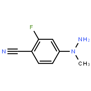2-Fluoro-4-(1-methylhydrazin-1-yl)benzonitrile