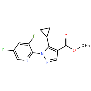 Methyl 1-(5-chloro-3-fluoropyridin-2-yl)-5-cyclopropyl-1H-pyrazole-4-carboxylate