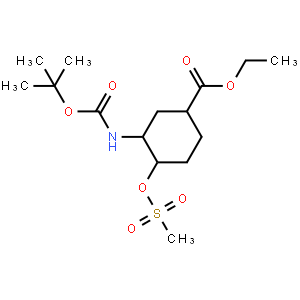 (1S,3R,4R)-Ethyl 3-((tert-butoxycarbonyl)amino)-4-((methylsulfonyl)oxy)cyclohexanecarboxylate