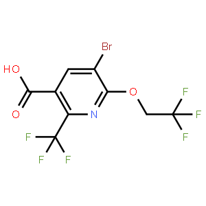 5-Bromo-6-(2,2,2-trifluoroethoxy)-2-(trifluoromethyl)nicotinic acid
