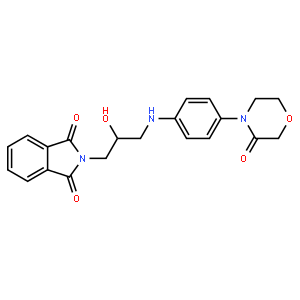 2-(2-Hydroxy-3-((4-(3-oxomorpholino)phenyl)amino)propyl)isoindoline-1,3-dione
