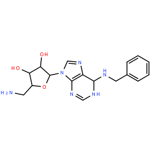 (2R,3S,4R,5R)-2-(Aminomethyl)-5-(6-(benzylamino)-1H-purin-9(6H)-yl)tetrahydrofuran-3,4-diol