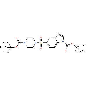 1-boc-5-(4-叔丁氧基羰基-1-哌嗪)-磺酰基-1H-吲哚