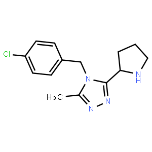 4-(4-Chlorobenzyl)-3-methyl-5-((R)-pyrrolidin-2-yl)-4H-1,2,4-triazole