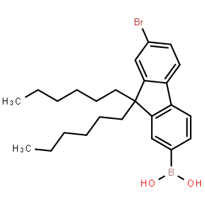 7-溴-9,9-二己基芴-2-硼酸