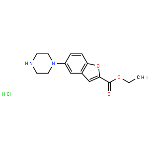 5-(1-哌嗪基)-2-苯并呋喃羧酸乙酯盐酸盐