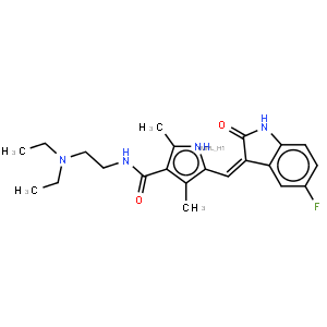 N-(2-(Diethylamino)ethyl)-5-((5-fluoro-2-oxoindolin-3-ylidene)methyl)-2,4-dimethyl-1h-pyrrole-3-carb