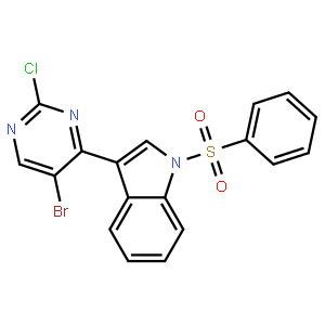 3-(5-Bromo-2-chloropyrimidin-4-yl)-1-(phenylsulfonyl)-1H-indole