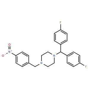 1-[Bis(4-fluorophenyl)methyl]-4-(4-nitrobenzyl)piperazine