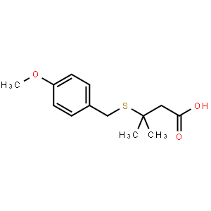 3-(4-Methoxy-benzylsulfanyl)-3-methyl-butyric acid
