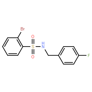 N-(4-Fluorobenzyl)2-bromobenzenesulfonamide