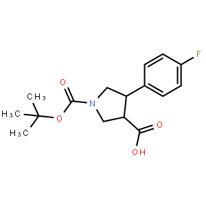 trans-1-(tert-Butoxycarbonyl)-4-(4-fluorophenyl)pyrrolidine-3-carboxylic acid