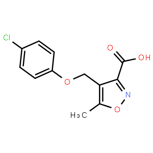 4-[(4-Chlorophenoxy)methyl]-5-methylisoxazole-3-carboxylic acid