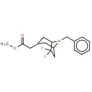 Methyl 2-exo-(8-benzyl-6,6-difluoro-8-azabicyclo[3.2.1]octan-3-yl)acetate