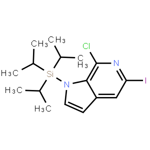 7-Chloro-5-iodo-1-(triisopropylsilyl)-1h-pyrrolo[2,3-c]pyridine
