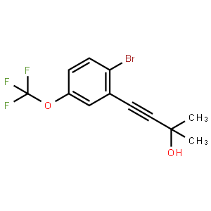 4-(2-Bromo-5-(trifluoromethoxy)phenyl)-2-methylbut-3-yn-2-ol
