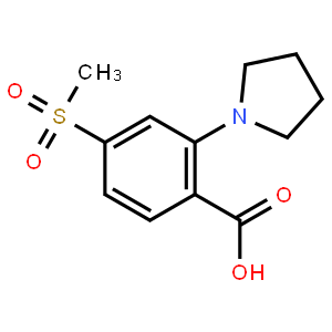 2-(1-吡咯烷基)-4-甲砜基苯甲酸